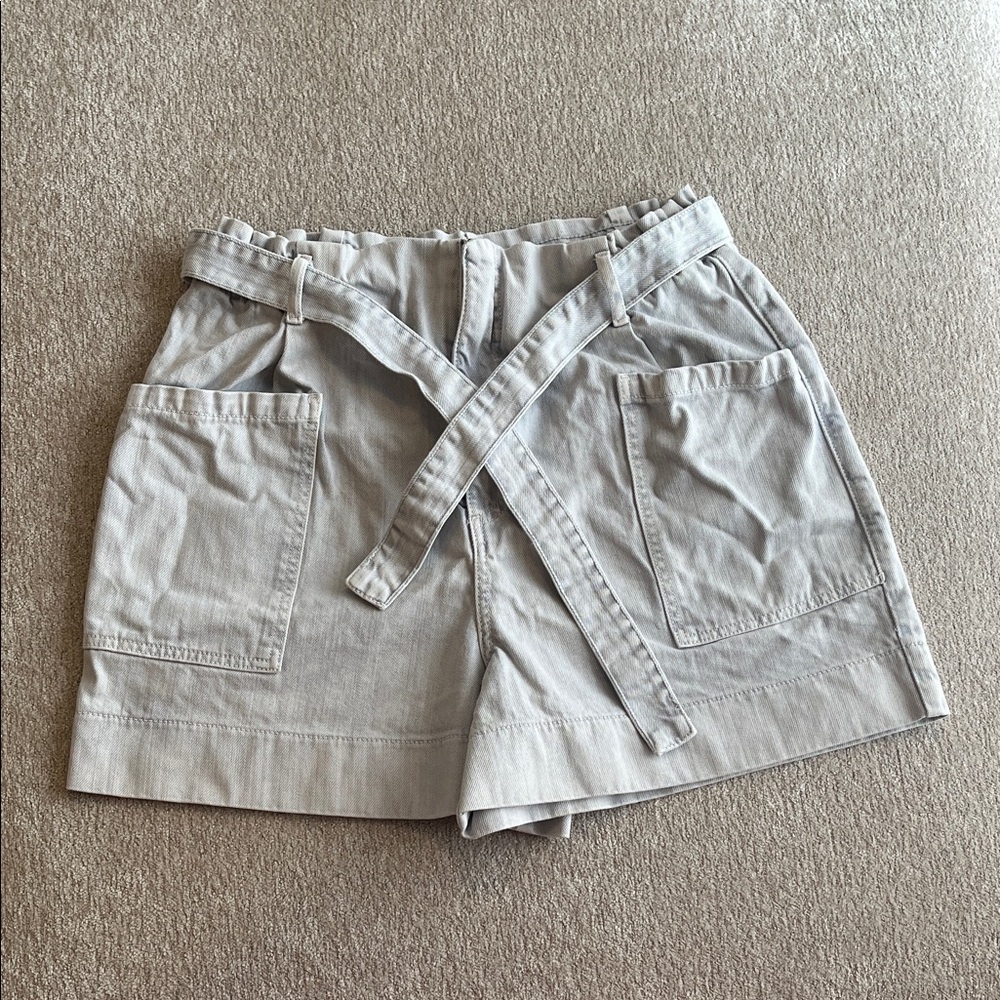 Pilcro and the Letterpress Light Blue Jean Shorts
